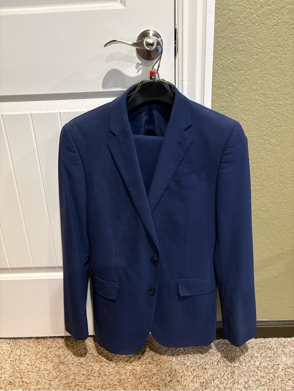 Classic Navy Men's Suit - Tailored Two-Button Suit Jacket & Pants